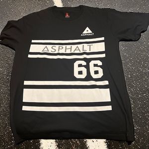 ASPHALT 66 Streetwear Club Wear Urban T-Shirt Jersey Knit Stretch Men's Large